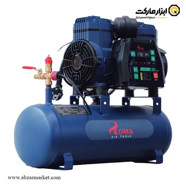 کمپرسور هوا سایلنت روما 10 لیتری سری پرایم مدل AC800F10