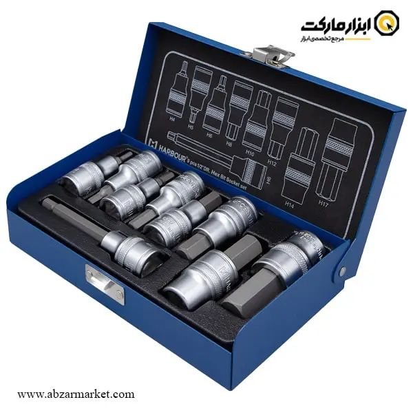 ست آلن بکسی شش گوش هاربر 9 پارچه 1/2 اینچ مدل HT9P