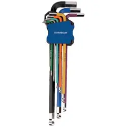 آچار آلن سر گرد هاربر کارتی فوق بلند 9 عددی مدل H9A-EA