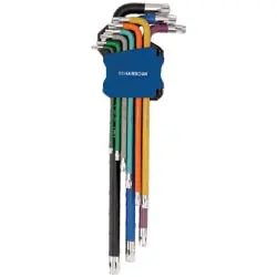 آچار آلن ستاره ای هاربر کارتی فوق بلند 9 عددی مدل H9A-EK