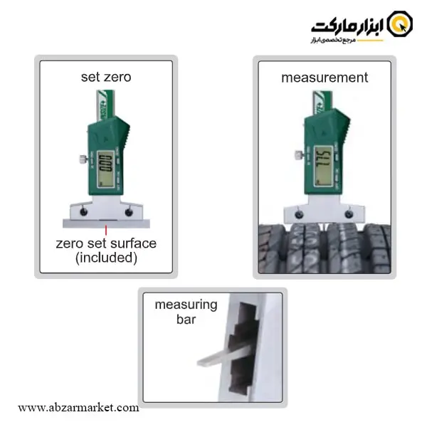 مینی عمق سنج دیجیتال اینسایز 25 میلی متر (با گارانتی شرکتی) مدل 25-1145 A