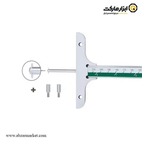 عمق سنج دیجیتال اینسایز 200 میلی متر سر تعویض شو (با گارانتی شرکتی) مدل 200-1148