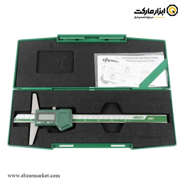 کولیس عمق سنج دیجیتال اینسایز 200 میلی متر ضد آب (با گارانتی شرکتی) مدل 200-1149