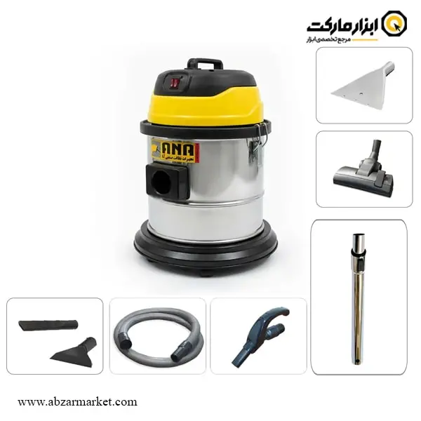 جاروبرقی آنا خانگی تک موتوره آب و خاک مدل 31WD Eco