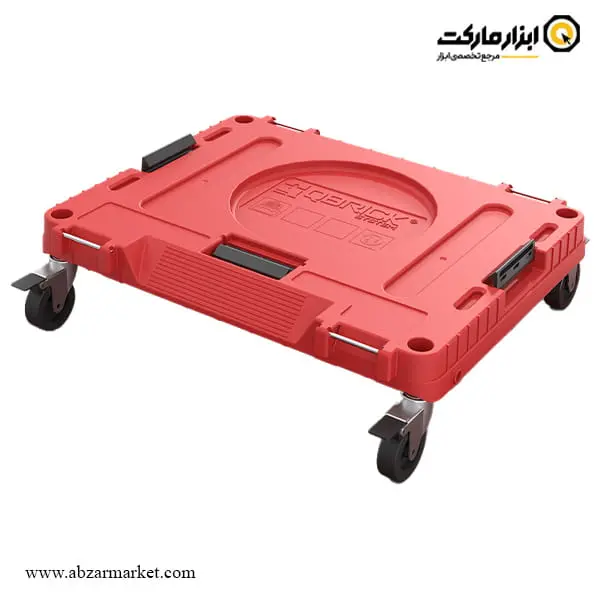 صفحه ترولی حمل جعبه ابزار تخصصی کیوبریک مدل ONE Platform 2.0 Workshop Red Ultra HD