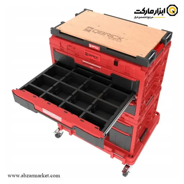 ست جعبه ابزار تخصصی کیوبریک کشویی مدل One Red Custom Drawer Set