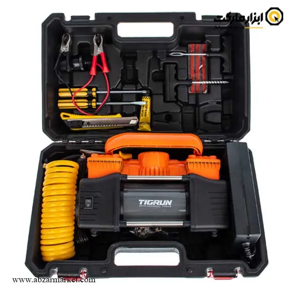 کمپرسور باد فندکی و برق شهری تیگران دو سیلندر مدل TG-102S