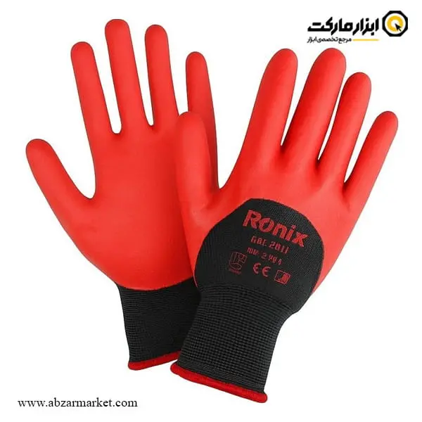دستکش ایمنی رونیکس فوم مدل RH-9008 دستکش ایمنی رونیکس فوم مدل RH-9008