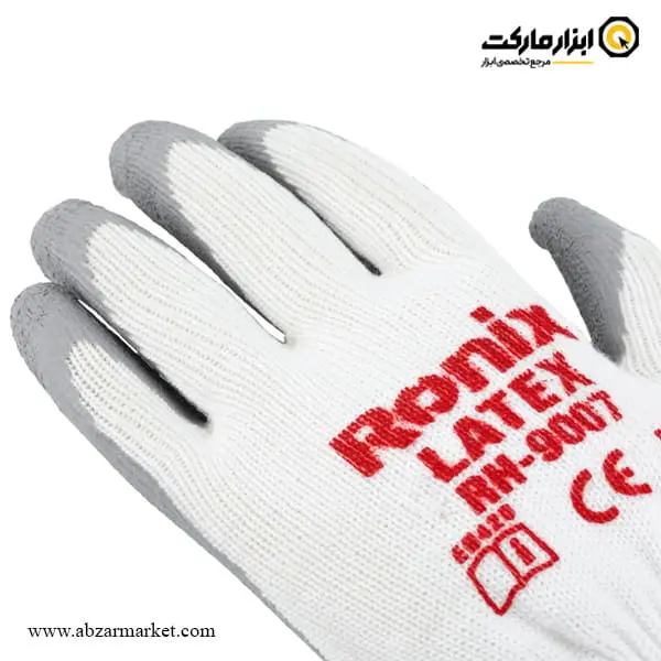 دستکش ایمنی رونیکس لاتکس صنعتی مدل RH-9007 دستکش ایمنی رونیکس لاتکس صنعتی مدل RH-9007