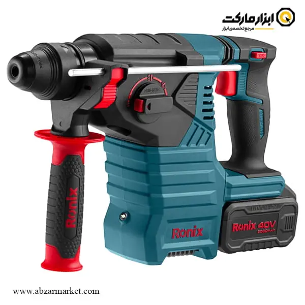 دریل بتن کن شارژی رونیکس 3 کیلویی براشلس 40 ولت مدل 8910-40V دریل بتن کن شارژی رونیکس 3 کیلویی براشلس 40 ولت مدل 8910-40V
