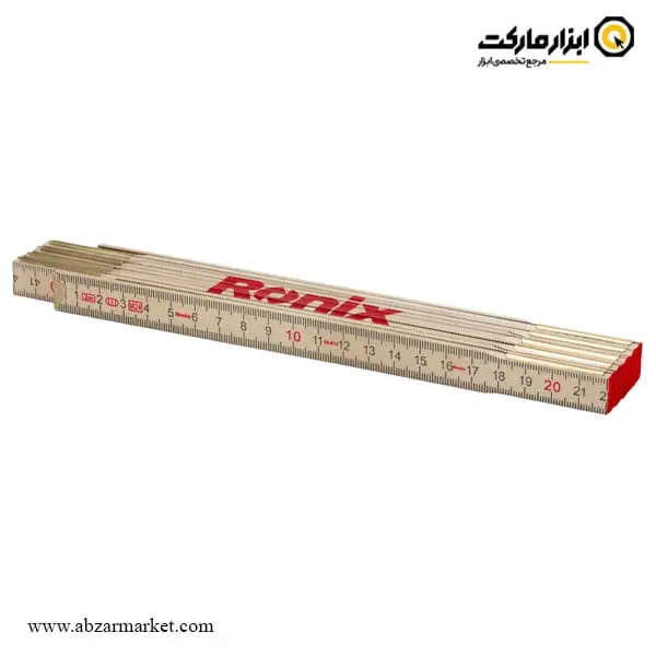 خط کش الگو برداری چوبی رونیکس 200 سانتی متر مدل RH-9715