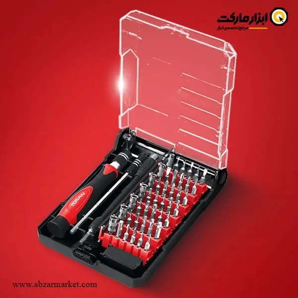 ست سر پیچ گوشتی ساعتی توسن 45 عددی مدل T4801K