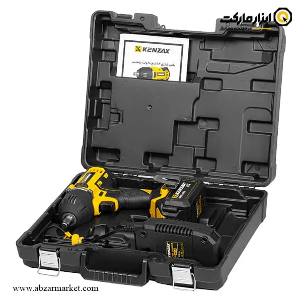 بکس شارژی کنزاکس 1/2 اینچ براشلس 20 ولت مدل 8803