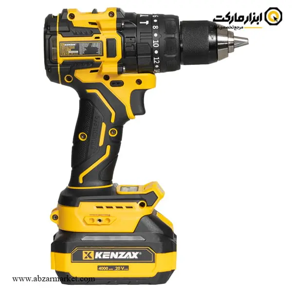 دریل شارژی چکشی کنزاکس براشلس 20 ولت مدل 8898