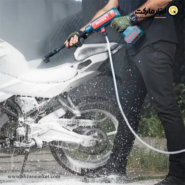کارواش شارژی رونیکس 22 بار مدل 8628 کارواش شارژی رونیکس 22 بار مدل 8628