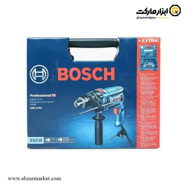 کیت دریل چکشی بوش مدل GSB 13 RE+Extra