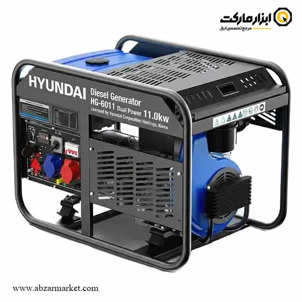 موتور برق دیزلی هیوندای 11 کیلو وات مدل HG-6011 موتور برق دیزلی هیوندای 11 کیلو وات مدل HG-6011