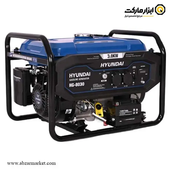 موتور برق هیوندای 3 کیلو وات مدل HG-8030 موتور برق هیوندای 3 کیلو وات مدل HG-8030