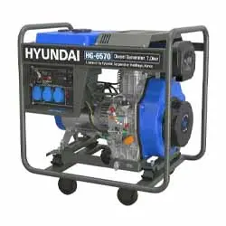 موتور برق دیزلی هیوندای 7 کیلو وات مدل HG-6570