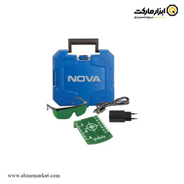 تراز لیزری نووا سه خط 360 درجه نور سبز مدل 2671G