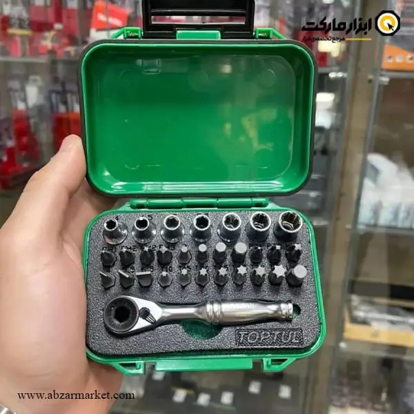 جعبه بکس تاپ تول 30 پارچه 1/4 اینچ مدل GABW3001