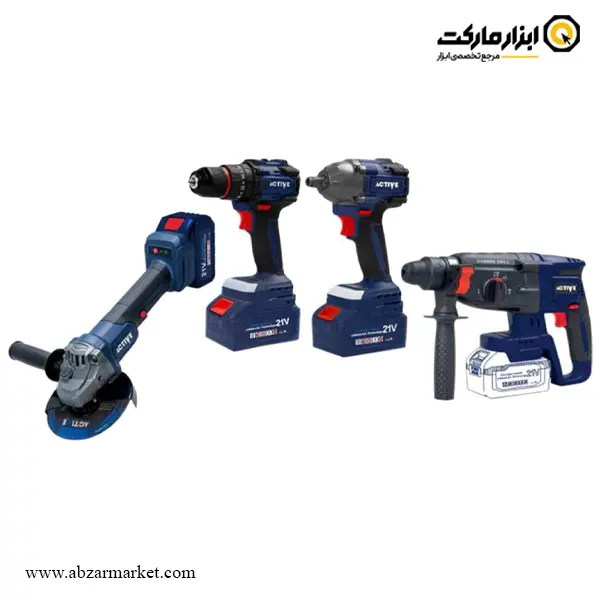 کیت چهار دستگاه اکتیو شارژی براشلس مدل AC-3224BL