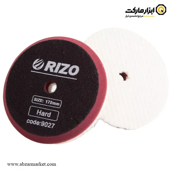 پد پولیش پشمی چسبی ریزو 170 میلی‌ متر زبر مدل 9027