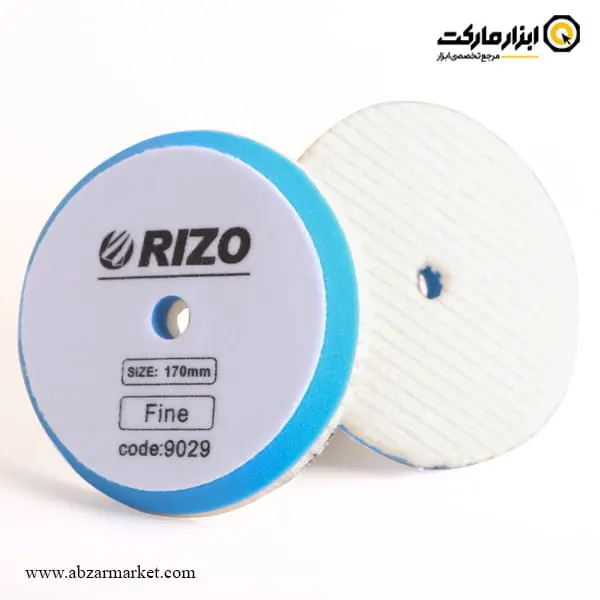 پد پولیش پشمی چسبی ریزو 170 میلی‌ متر نرم مدل 9029