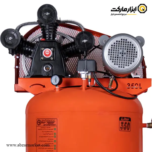 کمپرسور هوا الکترومیلران 350 لیتری دو سیلندر سه فاز مدل 6006 کمپرسور هوا الکترومیلران 350 لیتری دو سیلندر سه فاز مدل 6006