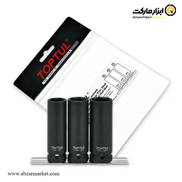 ست بکس ریلی فشار قوی تاپ تول 3 عددی 1/2 اینچ بلند مدل GDAG0301