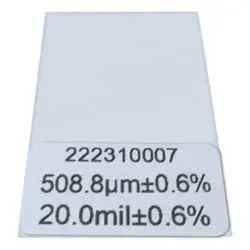 فویل کالیبراسیون دستگاه ضخامت سنج رنگ اینسایز سری 9503-FL