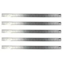 ست خط کش فلزی اینسایز 500 میلی متر 5 عددی مدل 7110-500A