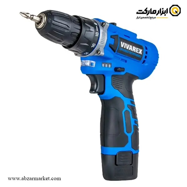 دریل شارژی چکشی ویوارکس لیتیوم 12 ولت مدل VR1215V-2B دریل شارژی چکشی ویوارکس لیتیوم 12 ولت مدل VR1215V-2B