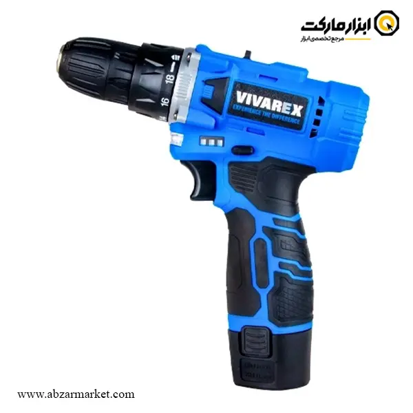 دریل شارژی چکشی ویوارکس لیتیوم 12 ولت مدل VR1215V-2B دریل شارژی چکشی ویوارکس لیتیوم 12 ولت مدل VR1215V-2B