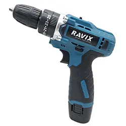 دریل شارژی چکشی راویکس براشلس لیتیوم 12 ولت مدل RX-1235