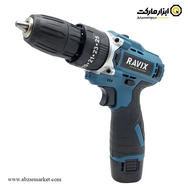 دریل شارژی چکشی راویکس براشلس لیتیوم 12 ولت مدل RX-1235