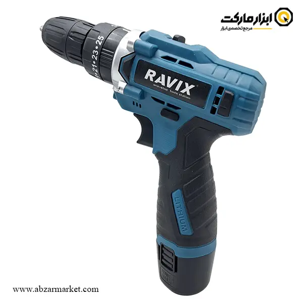 دریل شارژی چکشی راویکس براشلس لیتیوم 12 ولت مدل RX-1235