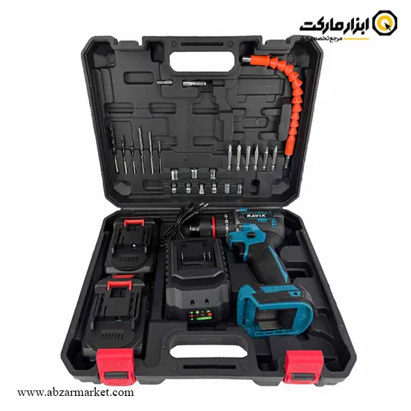 دریل شارژی راویکس براشلس لیتیوم 21 ولت مدل RX-2160