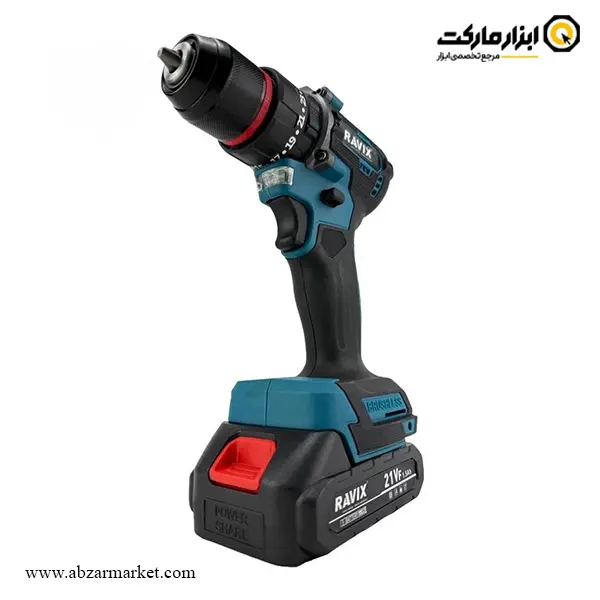 دریل شارژی راویکس براشلس لیتیوم 21 ولت مدل RX-2160