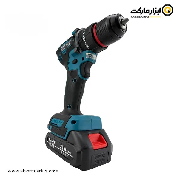دریل شارژی راویکس براشلس لیتیوم 21 ولت مدل RX-2160