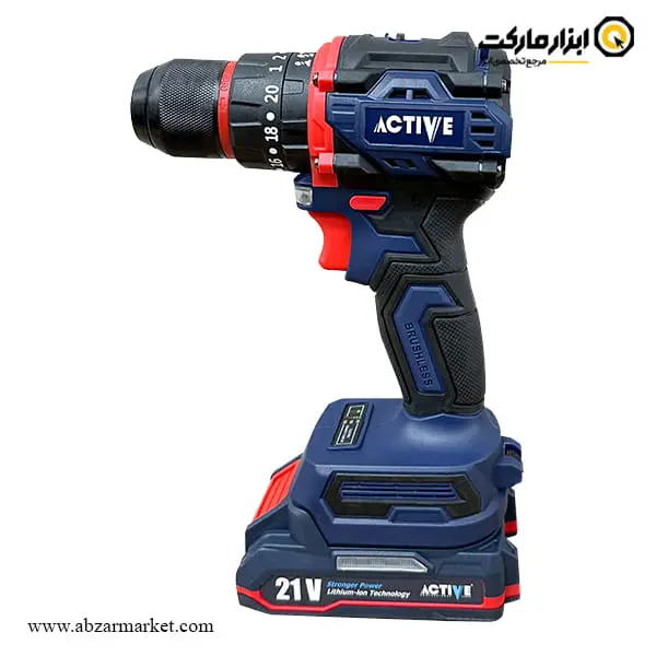 کیت دو دستگاه اکتیو دریل و مینی فرز شارژی براشلس مدل AC-7830CH
