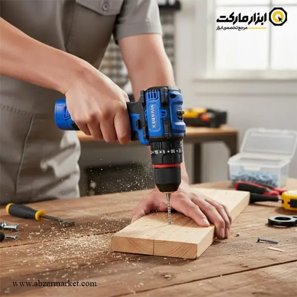 دریل شارژی چکشی ویوارکس براشلس 16.8 ولت مدل VR1608-BLX