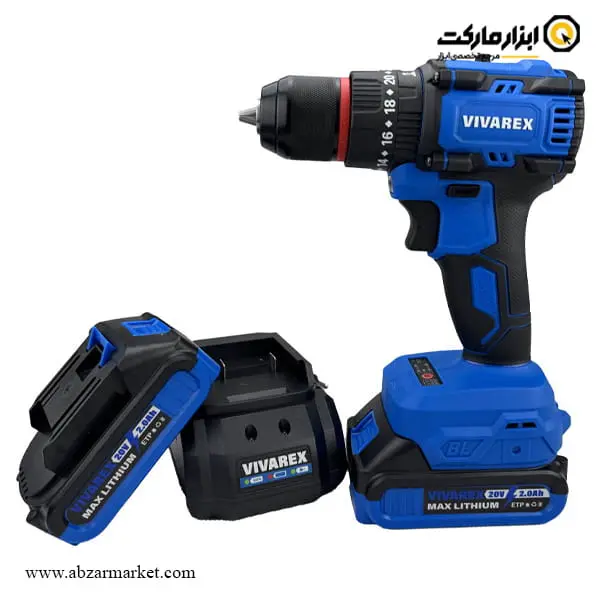 دریل شارژی چکشی ویوارکس براشلس 20 ولت مدل VR2010-BLX