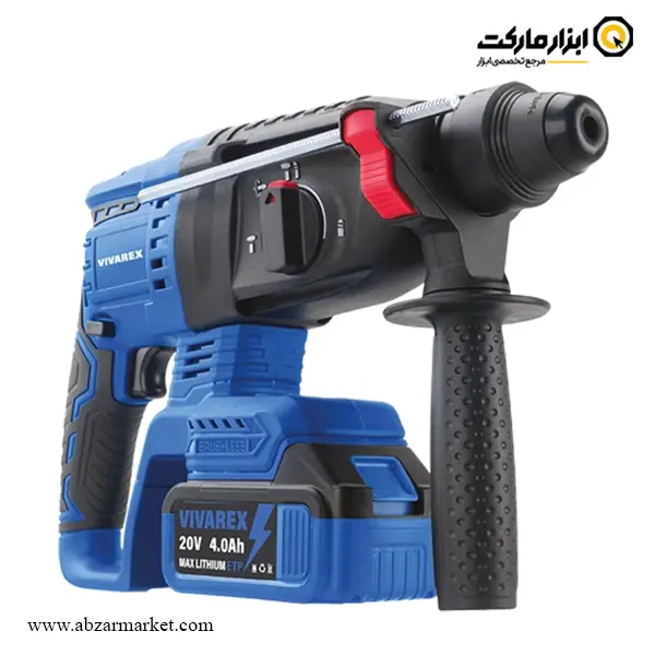 کیت چهار دستگاه ویوارکس مینی فرز و بکس و دریل چکشی و بتن کن شارژی براشلس مدل VR2404-BCK