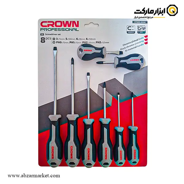 ست پیچ گوشتی کرون 8 عددی مدل CPHDS-AX08