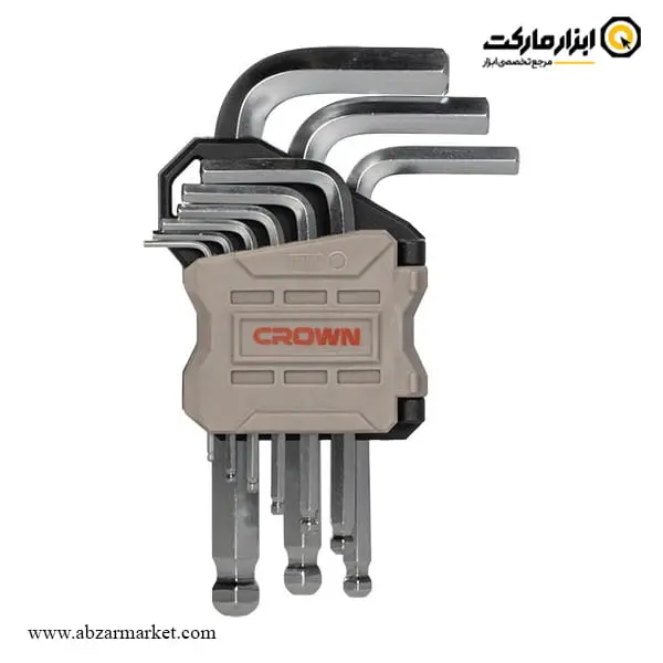 آچار آلن شش گوش کرون کارتی کوتاه 9 عددی مدل CPHOK-BMAX09 آچار آلن شش گوش کرون کارتی کوتاه 9 عددی مدل CPHOK-BMAX09