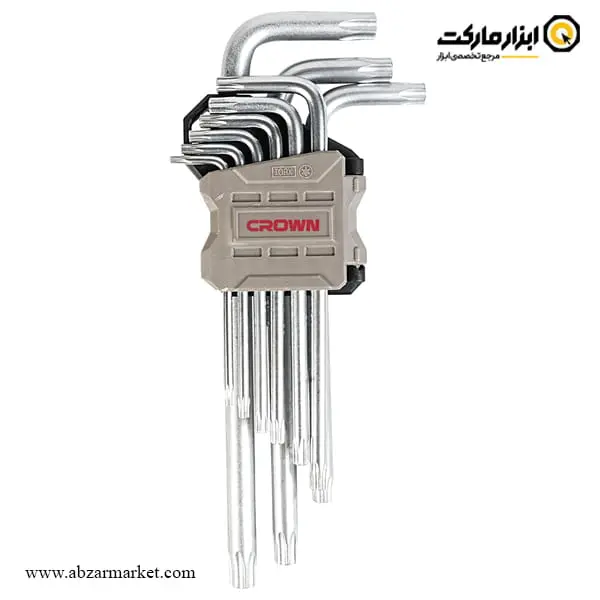 آچار آلن ستاره ای کرون کارتی بلند 9 عددی مدل CPHOK-TMBX09 آچار آلن ستاره ای کرون کارتی بلند 9 عددی مدل CPHOK-TMBX09
