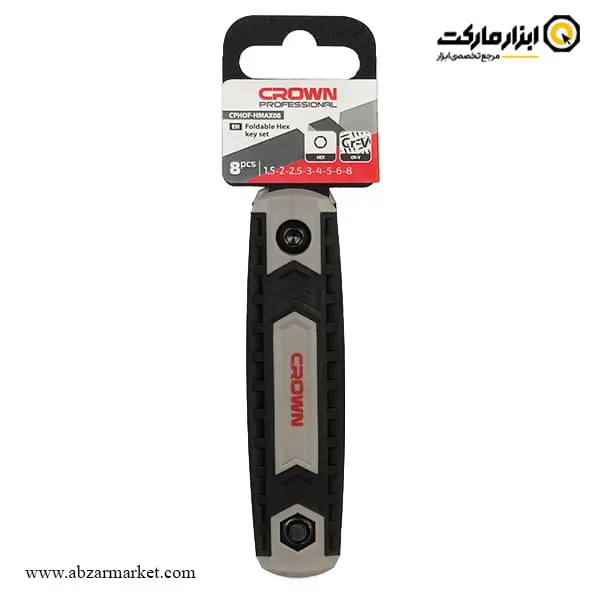 آچار آلن شش گوش کرون چاقویی 8 عددی مدل CPHOF-HMAX08