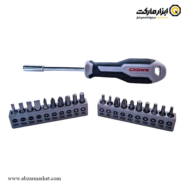 ست سر پیچ گوشتی کرون 21 عددی مدل CPHBH-AXA21