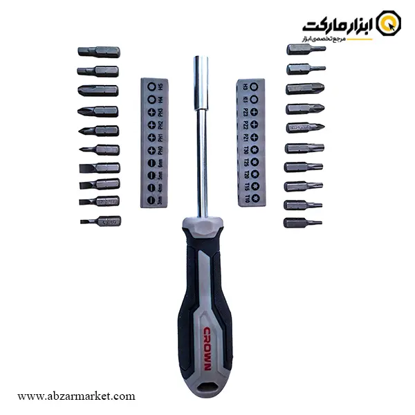 ست سر پیچ گوشتی کرون 21 عددی مدل CPHBH-AXA21